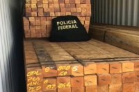 POLÍCIA FEDERAL DESMONTA ESQUEMA DE EXPORTAÇÃO ILEGAL DE MADEIRA - Foto: AGENCIABRASIL