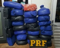 "PRF"  PRENDE EMPRESÁRIO E APREENDE 27 QUILOS DE COCAÍNA QUE SERIA ENTREGUE EM ARIQUEMES - Foto: G-1