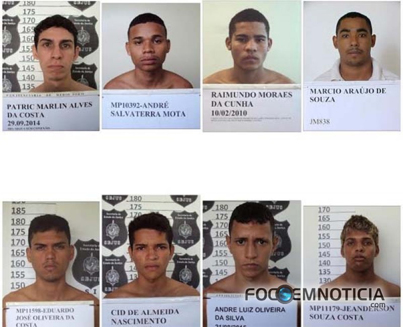 POLÍCIA MILITAR CONFIRMA OITO MORTES NA REBELIÃO DO ÊNIO PINHEIRO, VEJA OS NOMES E AS FOTOS