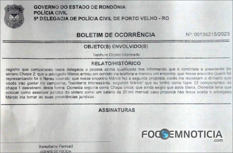 ELEIÇÕES: FUI CHANTAGEADA POR UM "ADVOGADO", DIZ CANDIDATA, POLÍCIA VAI INVESTIGAR DENÚNCIA